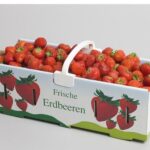 Hình ảnh thùng carton đựng dâu tây