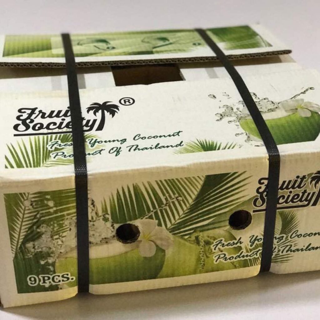 Hình ảnh thùng carton đựng dừa