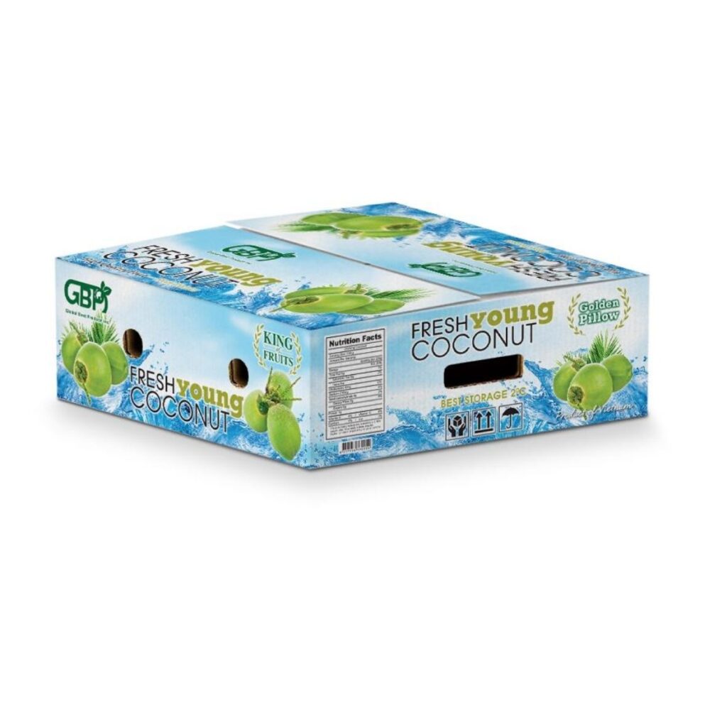 Hình ảnh thùng carton đựng dừa
