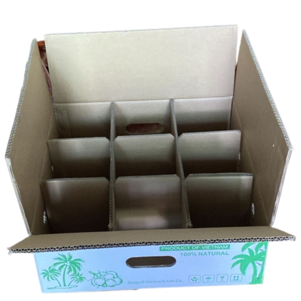 Hình ảnh thùng carton đựng dừa