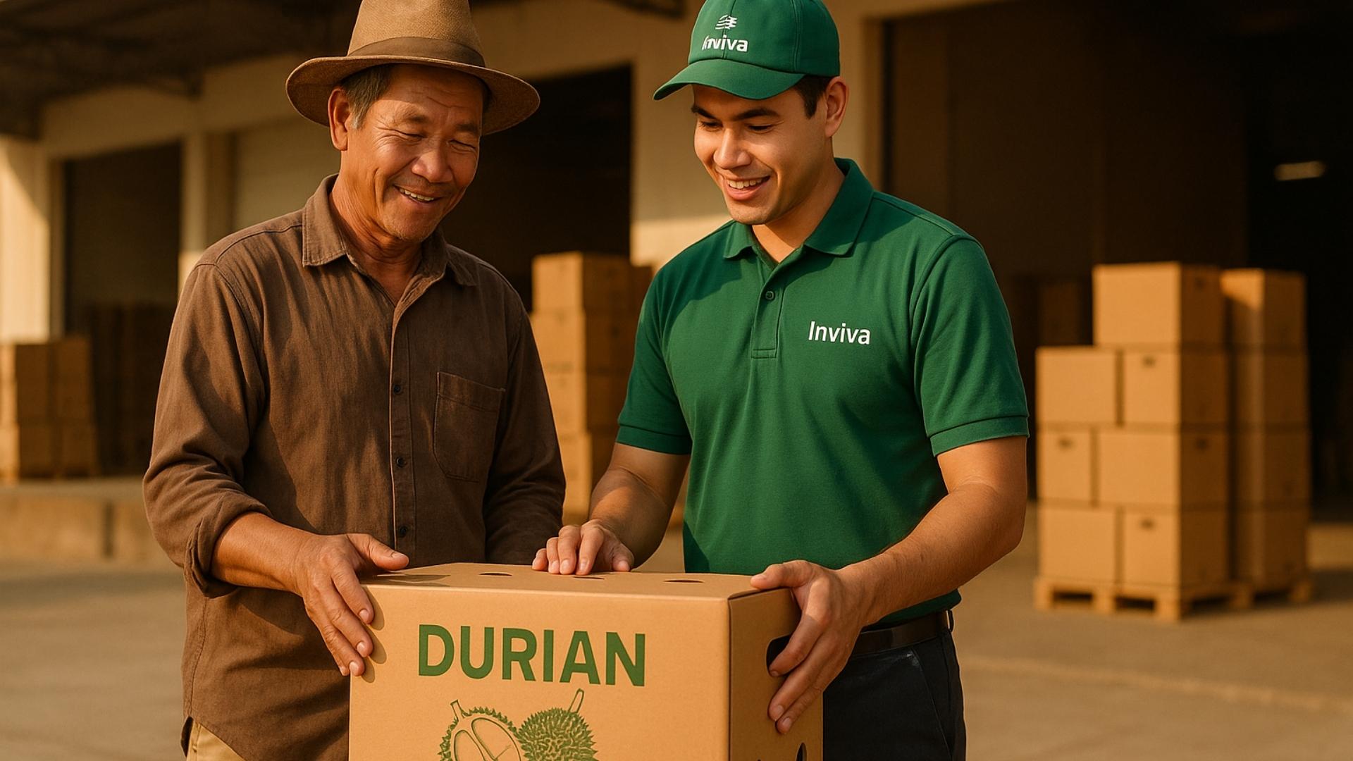 Sử dụng thùng đựng carton giúp bảo vệ sầu riêng và nâng cao thương hiệu - Hình minh họa