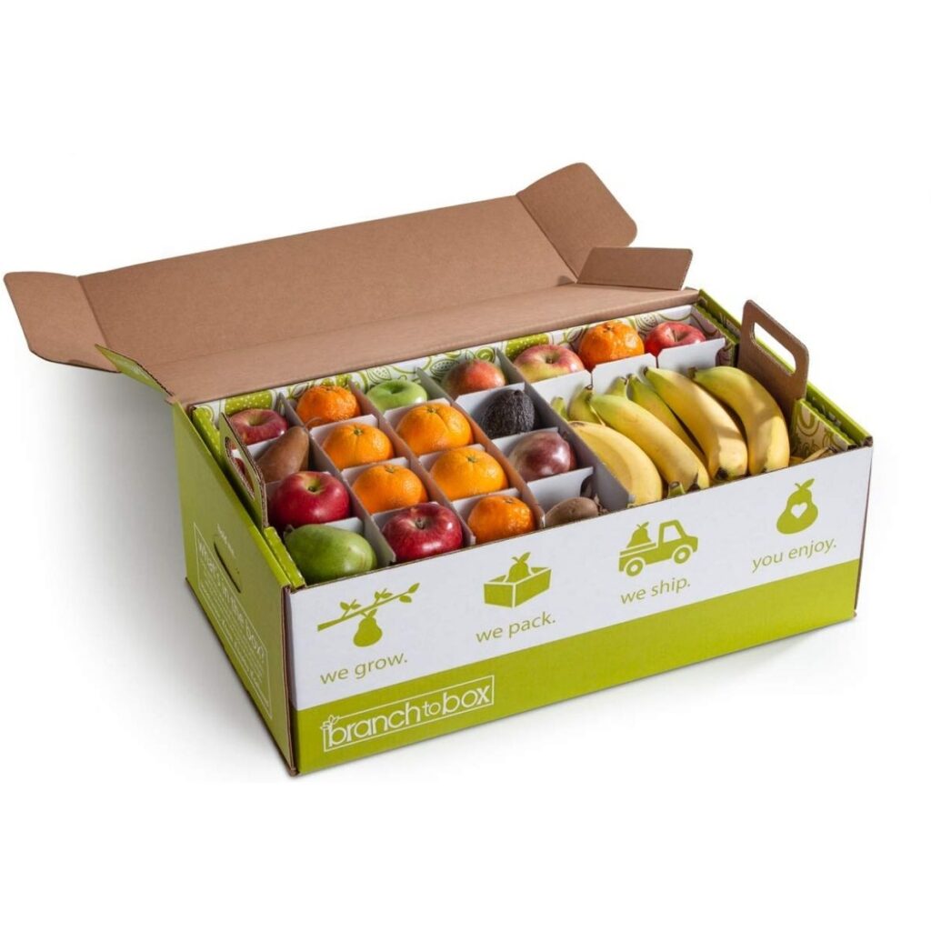 Hình ảnh thùng carton đựng trái cây