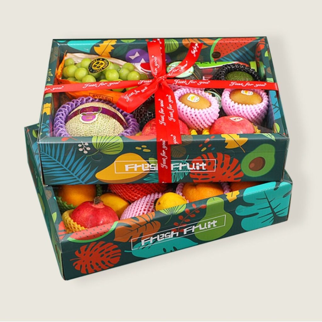 Hình ảnh thùng carton đựng trái cây