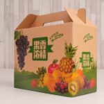 Hình ảnh thùng carton đựng trái cây