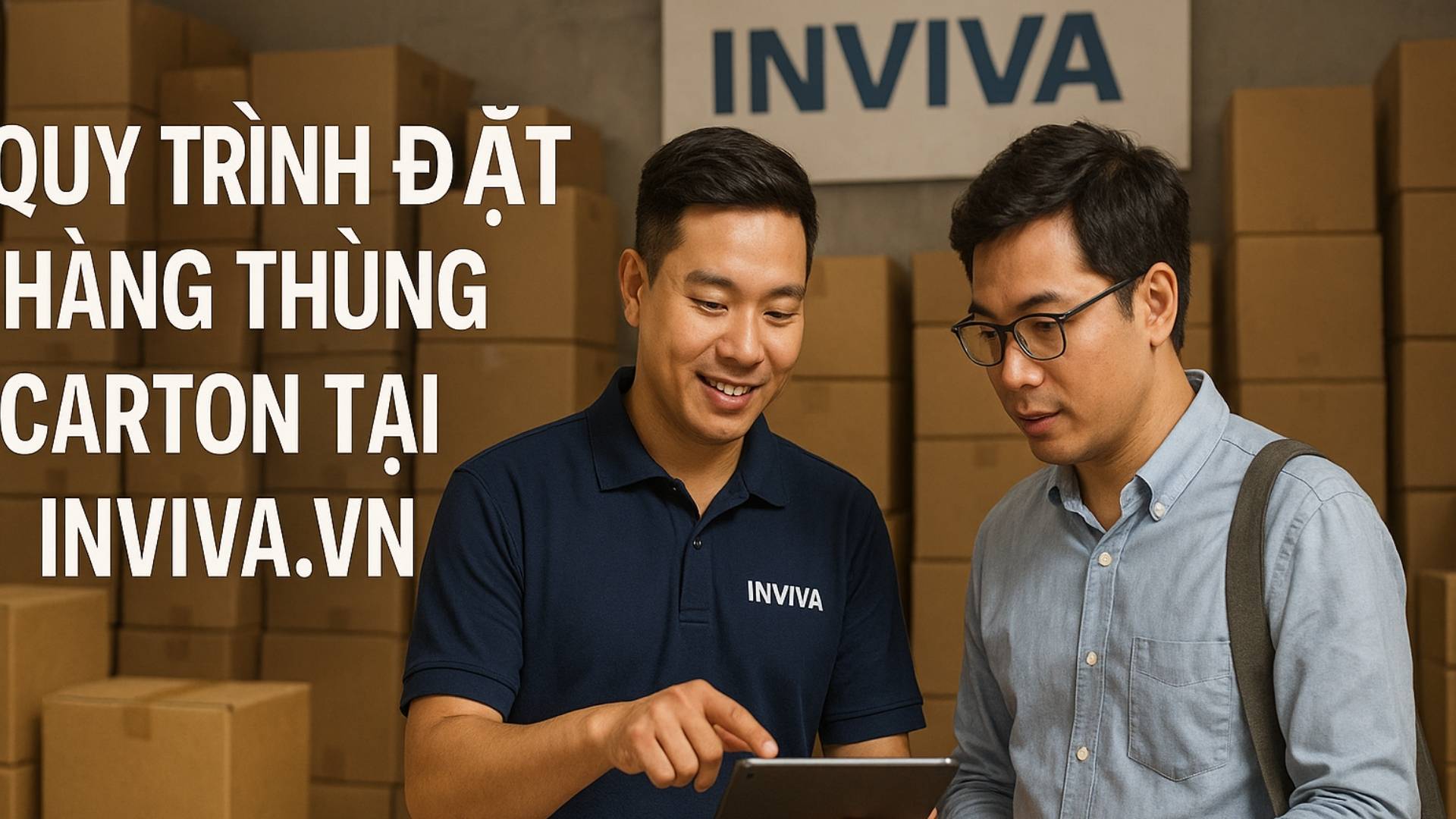 Quy trình đặt gia công thùng carton đựng trái vải xuất khẩu tại In Viva - Hình minh họa