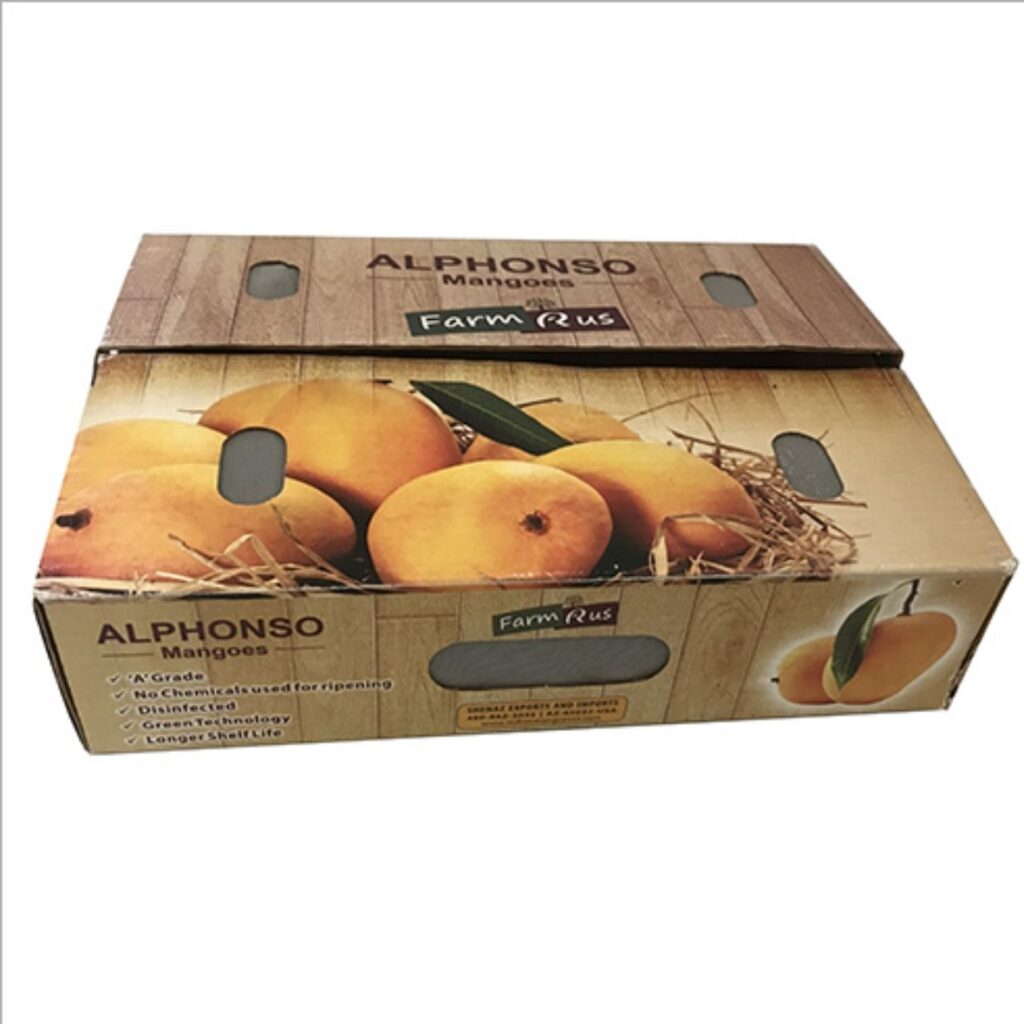 Hình ảnh thùng carton đựng xoài