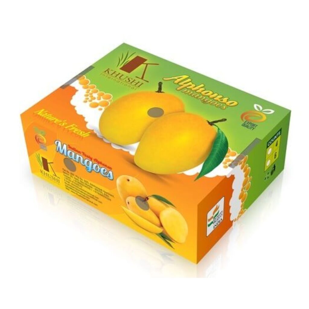 Hình ảnh thùng carton đựng xoài