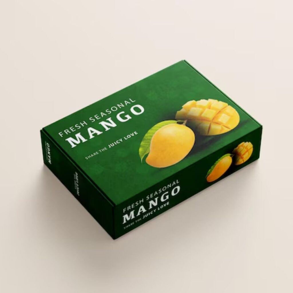 Hình ảnh thùng carton đựng xoài