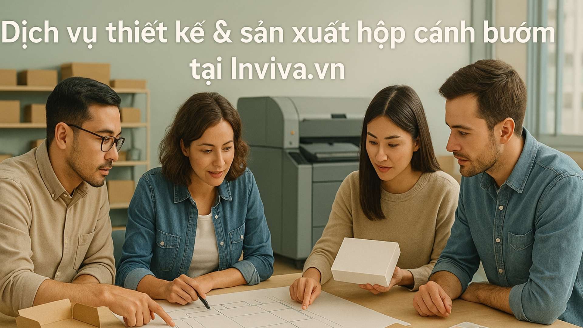 Dịch vụ thiết kế & sản xuất hộp cứng cánh bướm tại Inviva.vn nhanh chóng, chất lượng - Hình minh hoạ