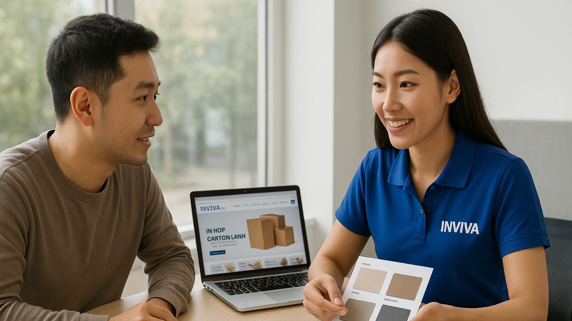Quy trình thiết kế và sản xuất hộp giấy tại Inviva