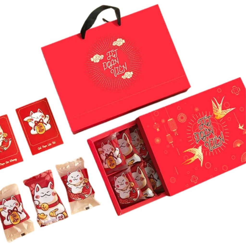 Mẫu hộp giấy đựng bánh kẹo