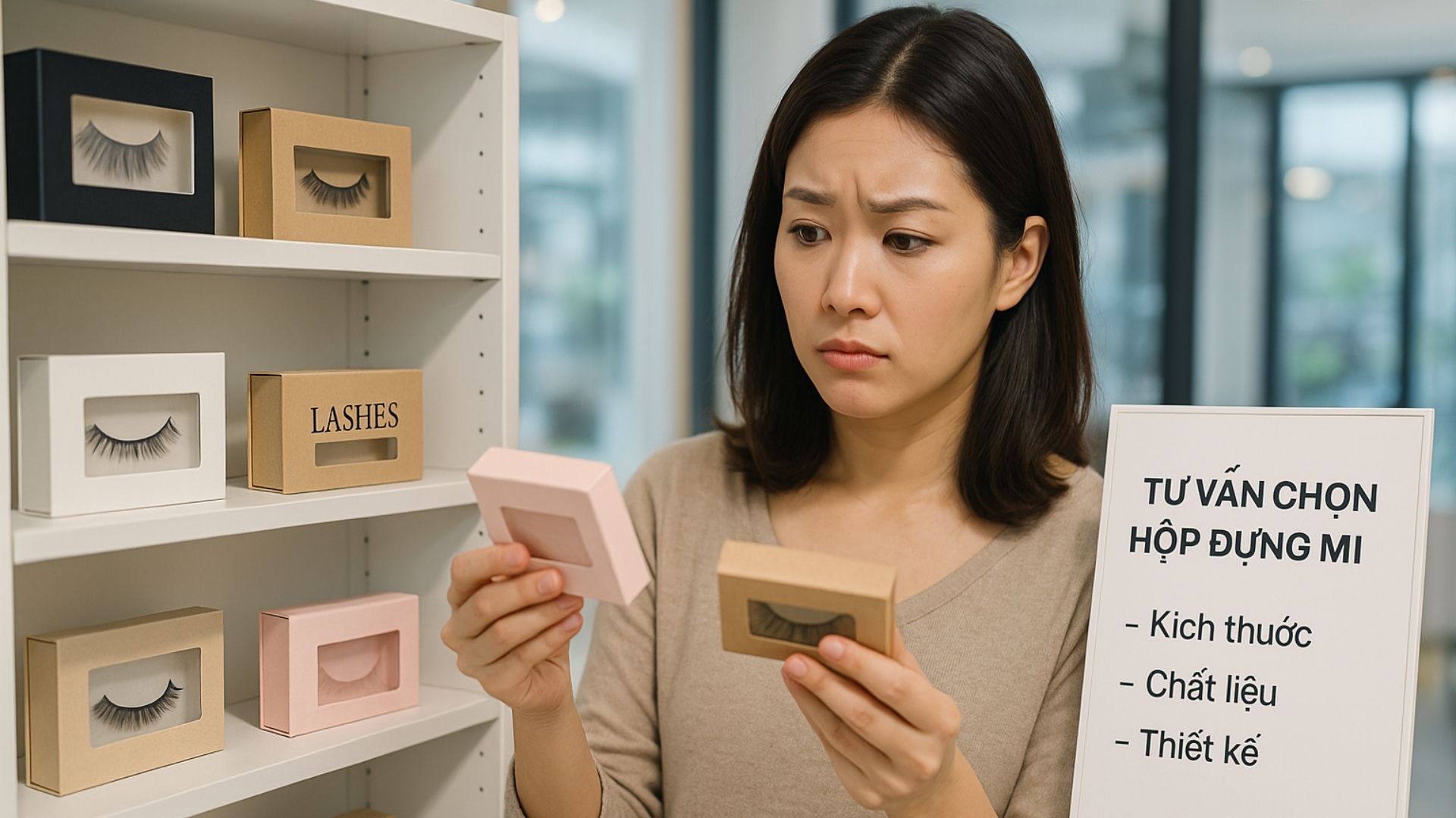Hướng dẫn chọn mua hộp giấy đựng mi phù hợp – Hình minh hoạ