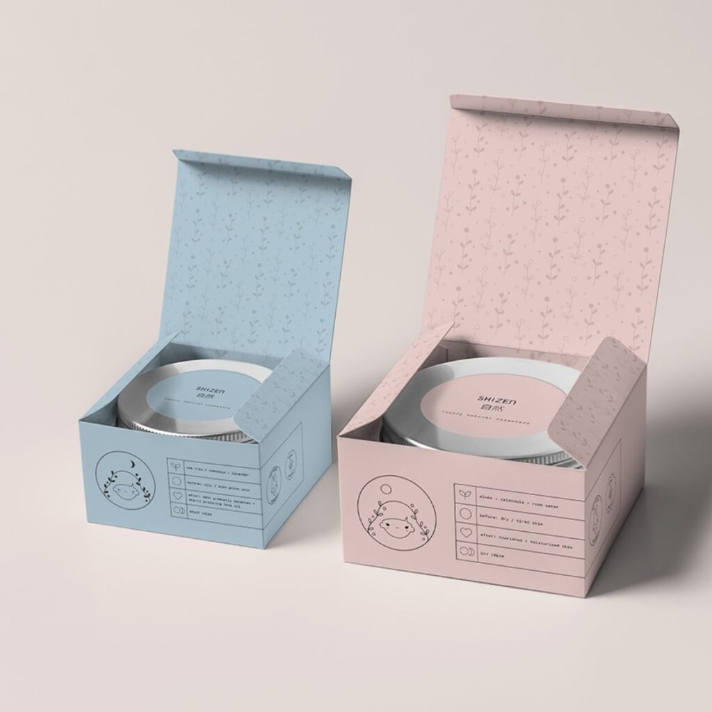 Mẫu hộp giấy ivory