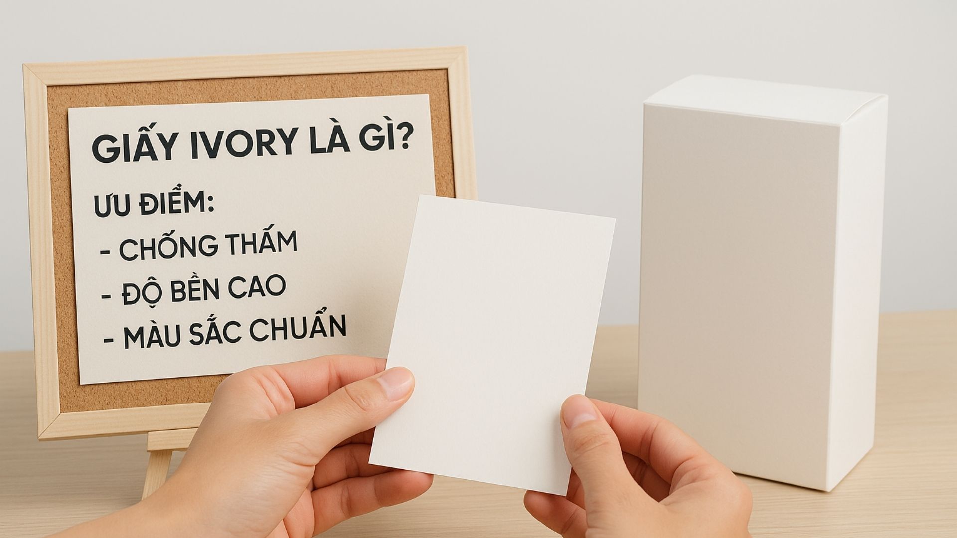 Ưu điểm khi dùng hộp giấy Ivory cao cấp – Hình minh hoạ