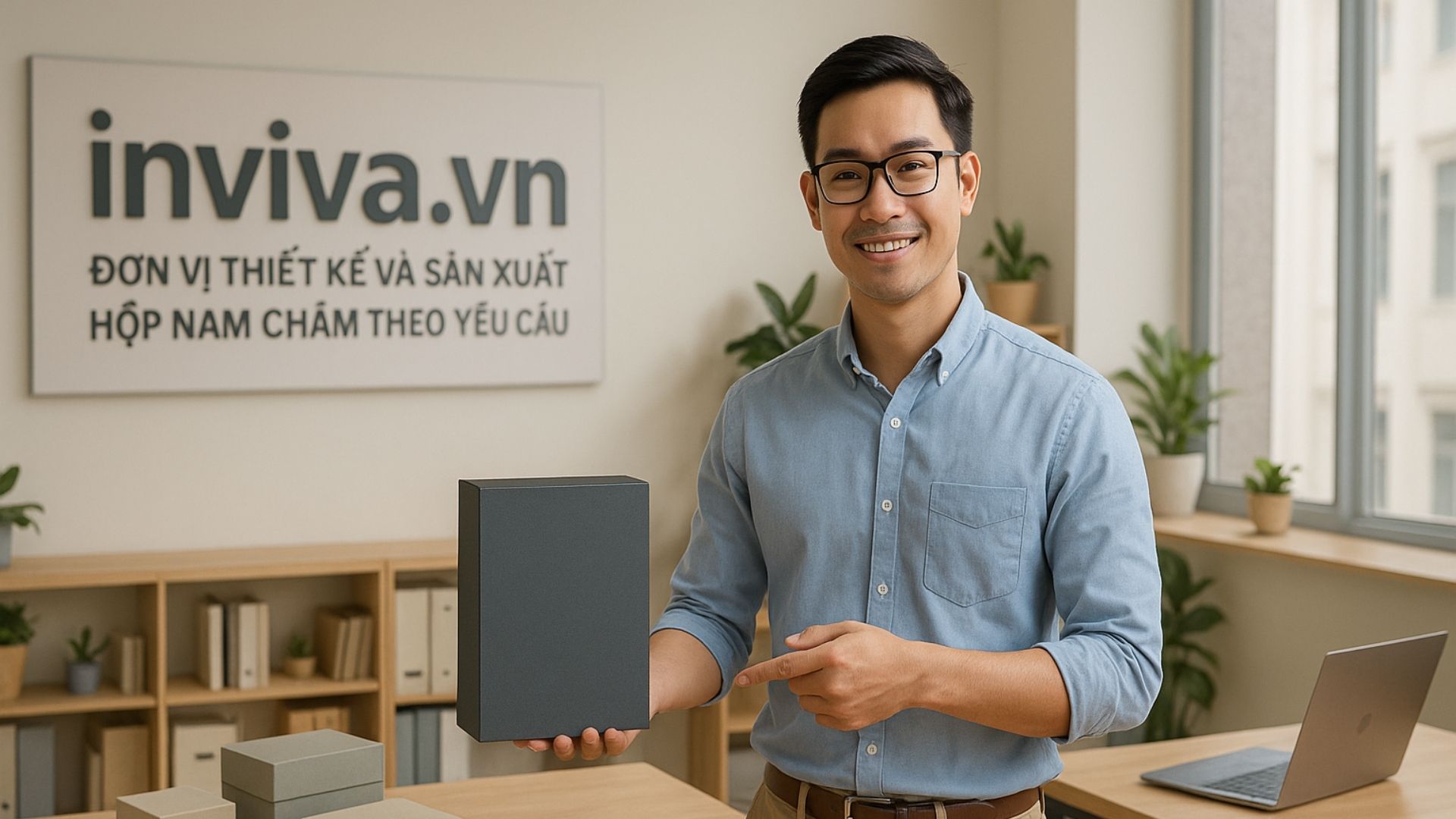 Inviva.vn tự hào là đơn vị thiết kế và sản xuất hộp nam châm theo yêu cầu, giá tốt tại HCM - Hình minh họa