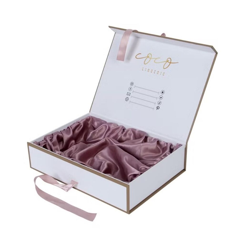 Mẫu hộp xi lót lụa