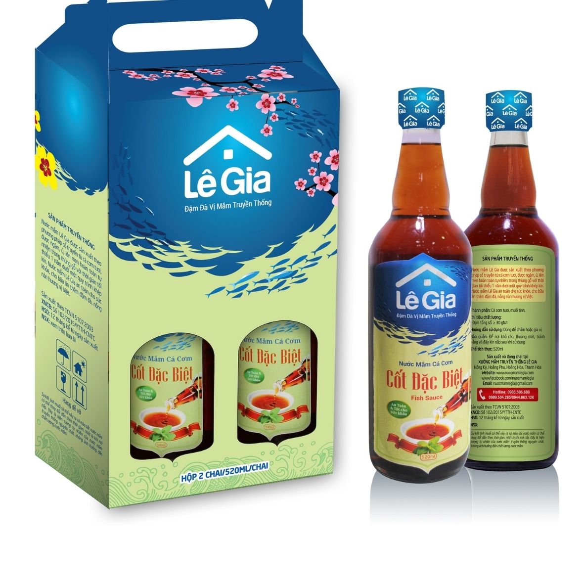 Mẫu in hộp giấy đựng nước mắm