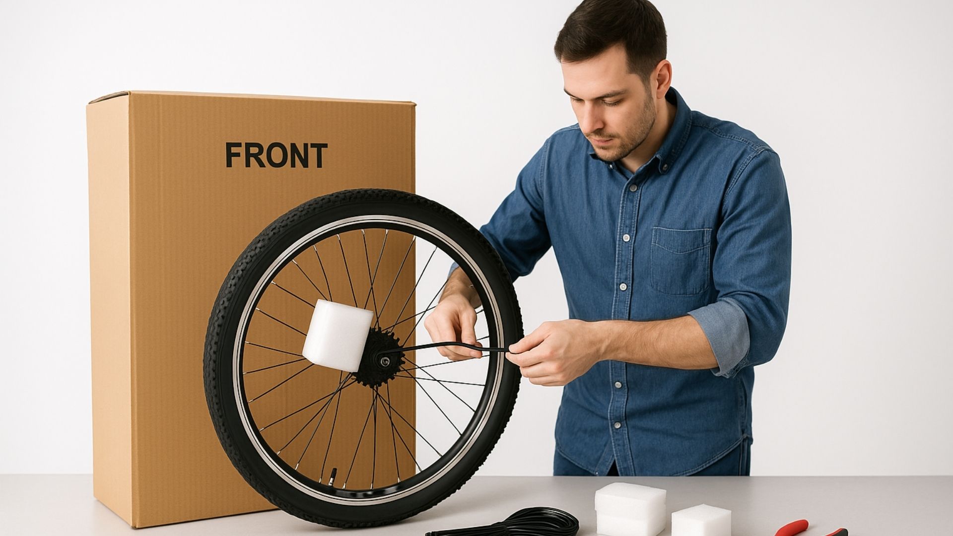 Mẹo đóng gói xe đạp vào thùng giấy carton an toàn - Hình minh họa