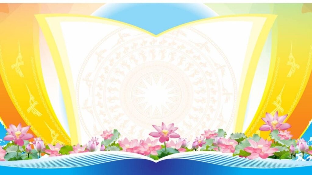 Mẫu background cho đại hội công đoàn 9