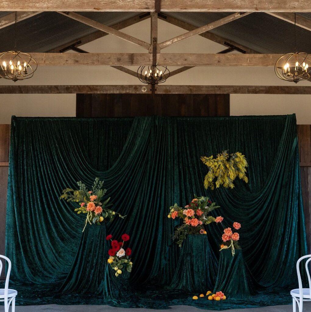 Background đám cưới tại nhà đẹp