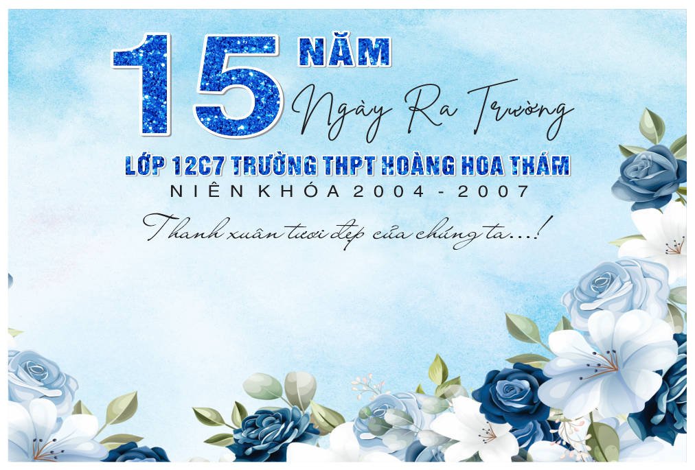 Tải 15+ mẫu backdrop, background kỷ niệm 10, 15, 20, 25, 30, 35, 40 năm ngày ra trường
