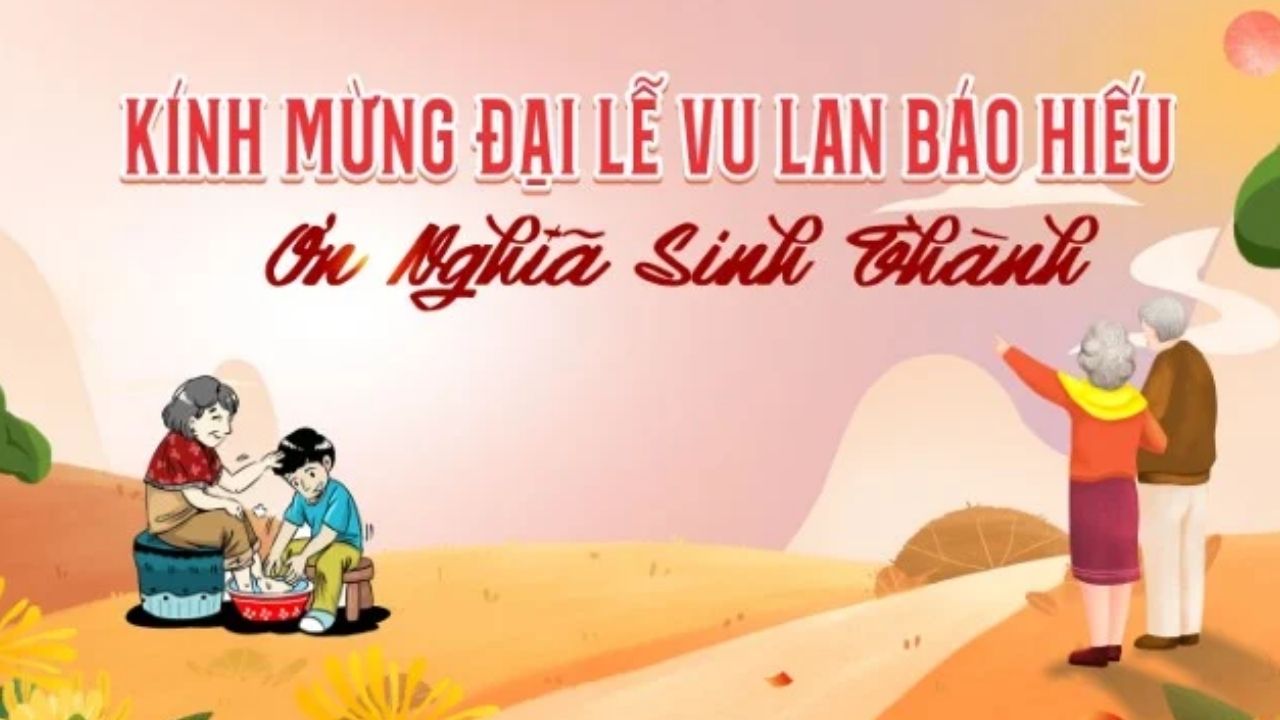 Mẫu băng rôn cho dịp vu lan báo hiếu 6