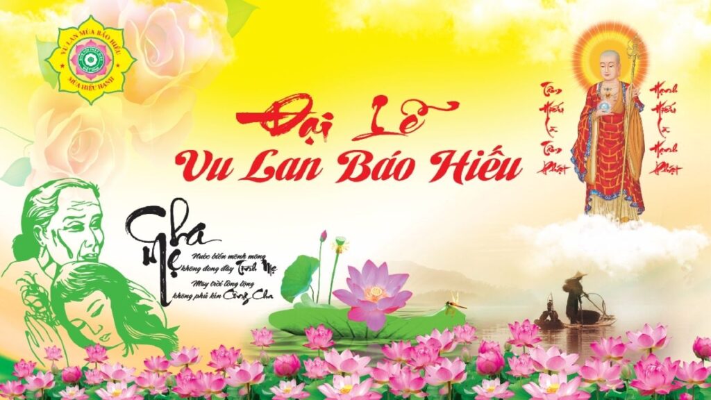 Mẫu băng rôn cho dịp vu lan báo hiếu 7