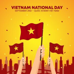 Banner mừng quốc khánh rực rỡ