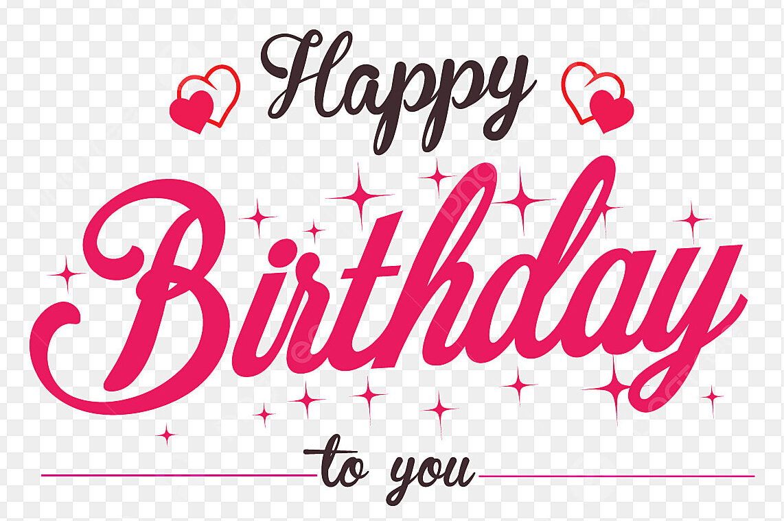 Mẫu chữ Happy Birthday phong cách viết tay nhẹ nhàng