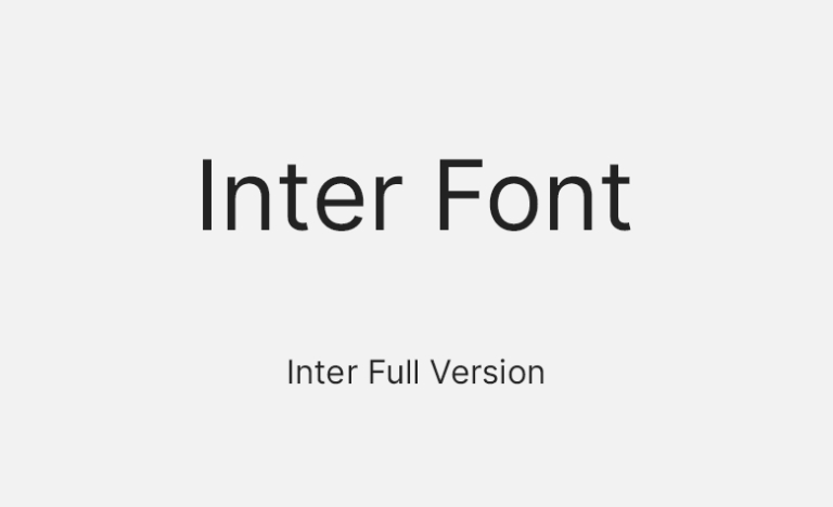Download font Inter miễn phí, chuẩn cho thiết kế và in ấn
