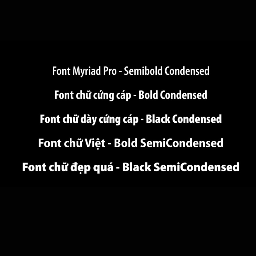 Myriad Pro font chuyên nghiệp cho thiết kế và in ấn