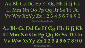 font chữ có chân