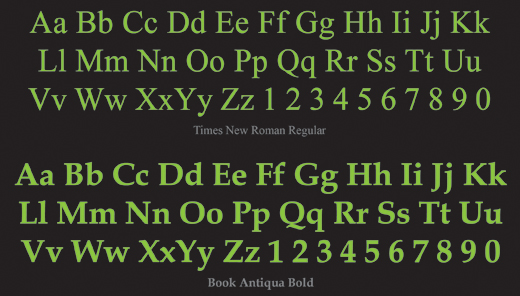 font chữ có chân