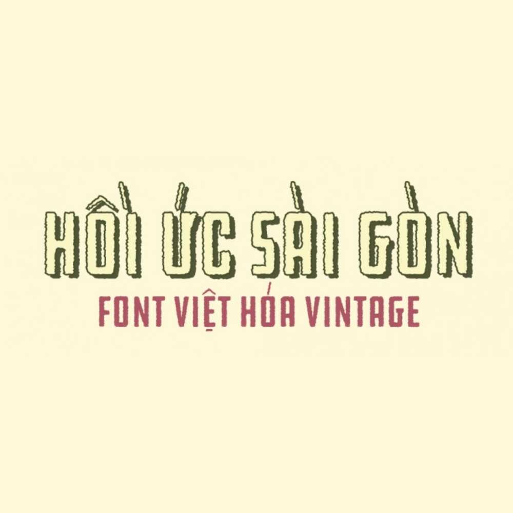 Vintage Retro font giúp thiết kế trở nên độc đáo và thu hút hơn