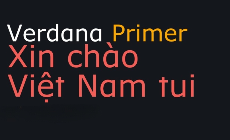 Tải miễn phí 15+ mẫu font Verdana Việt hóa đẹp