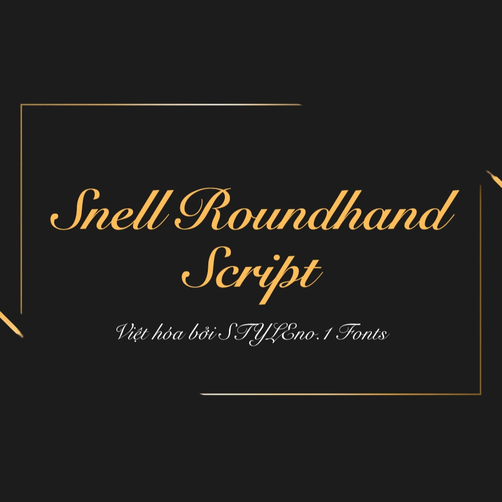 Phông chữ mềm mại, mang nét cổ điển sang trọng