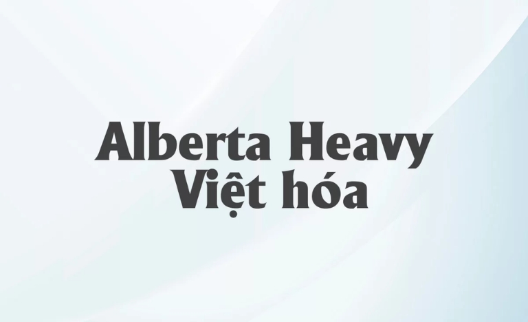 Tải font Việt hóa UTM Alberta Heavy miễn phí