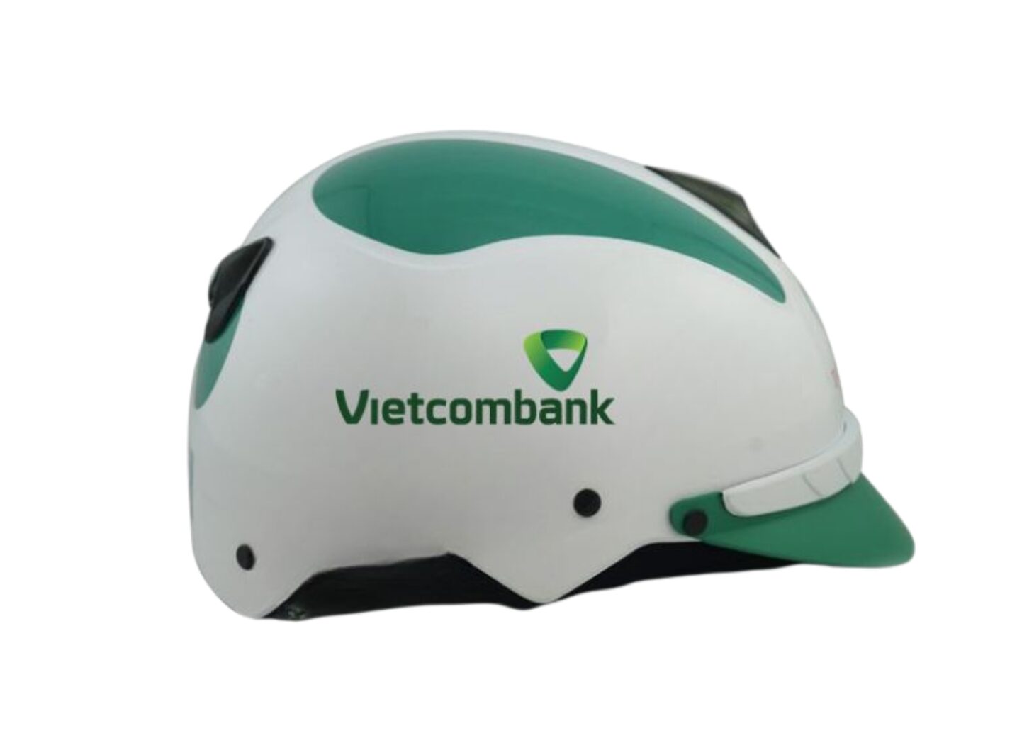 In logo lên nón bảo hiểm làm quà tặng cho khách hàng 