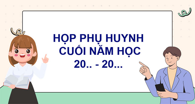phông nền, background họp phụ huynh hoạt hình