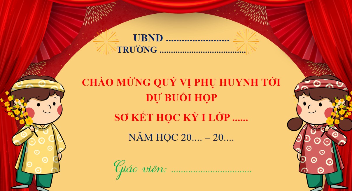 phông nền họp phụ huynh sau nghỉ tết