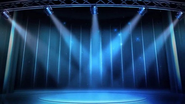 Phông nền sân khấu đám cưới gam màu pastel, hoa lá tinh tế cho ngày trọng đại