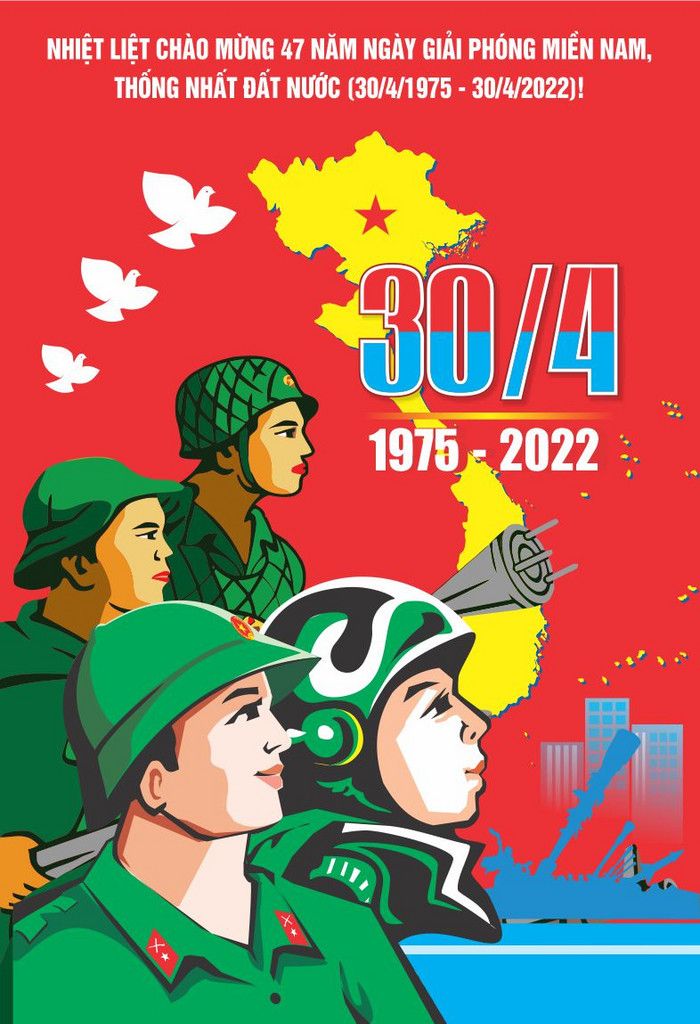 Poster Giải phóng Miền nam 30/4 đep 01