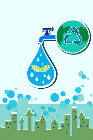 Poster kêu gọi tiết kiệm nước