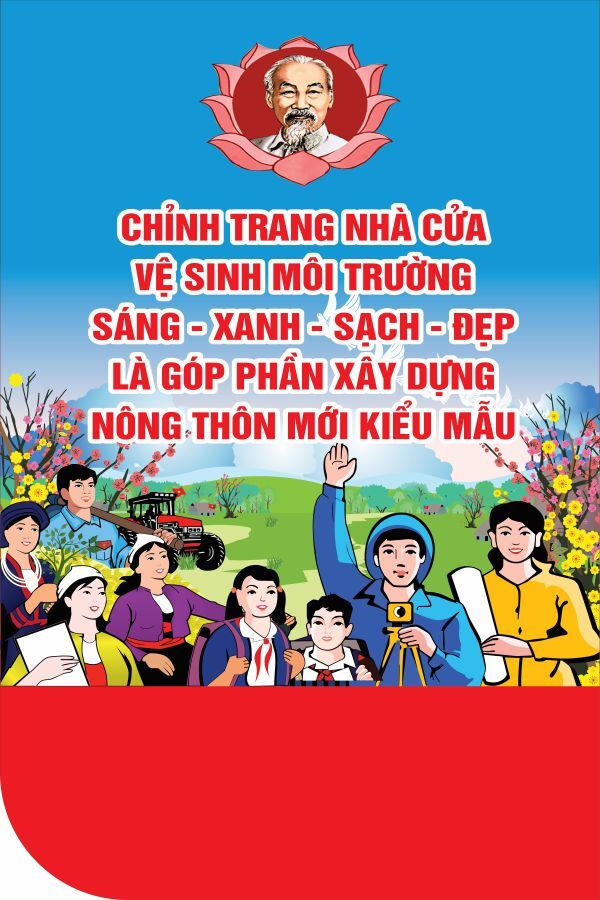 Poster tuyên truyền người dân giữ gìn môi trường sống sạch sẽ