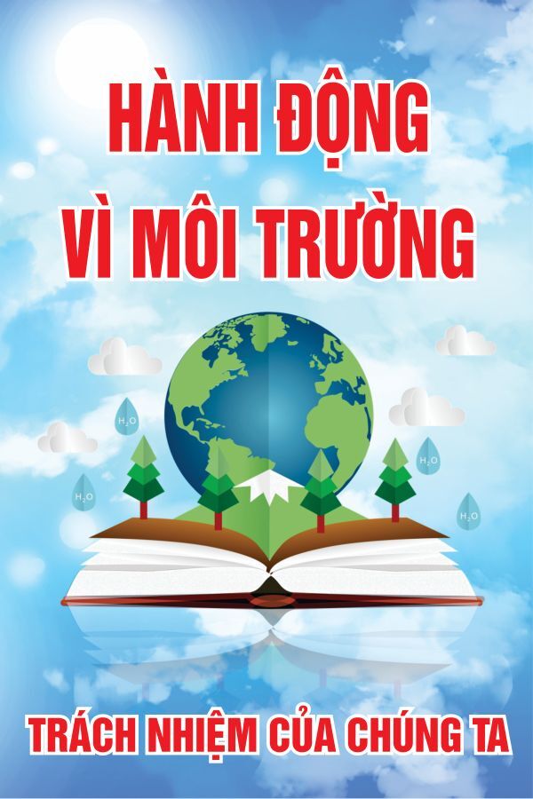 Poster kêu gọi hành động vì môi trường