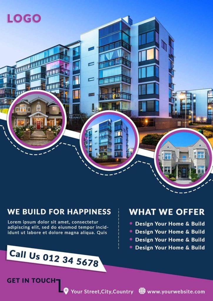 Poster chung cư nhiều phân khúc tiện nghi