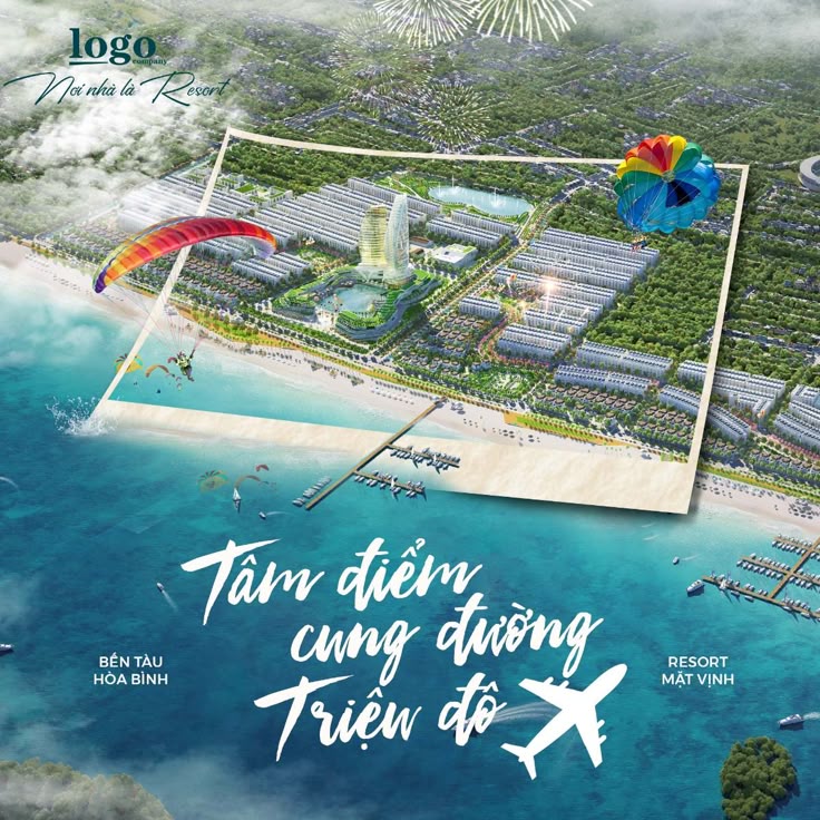 Poster khu nghỉ dưỡng tiện nghi