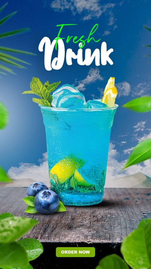 Poster đồ uống cocktail