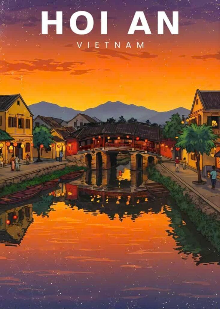 Poster du lịch Hội An độc đáo
