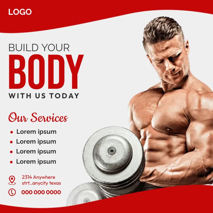 Poster quảng cái phòng gym
